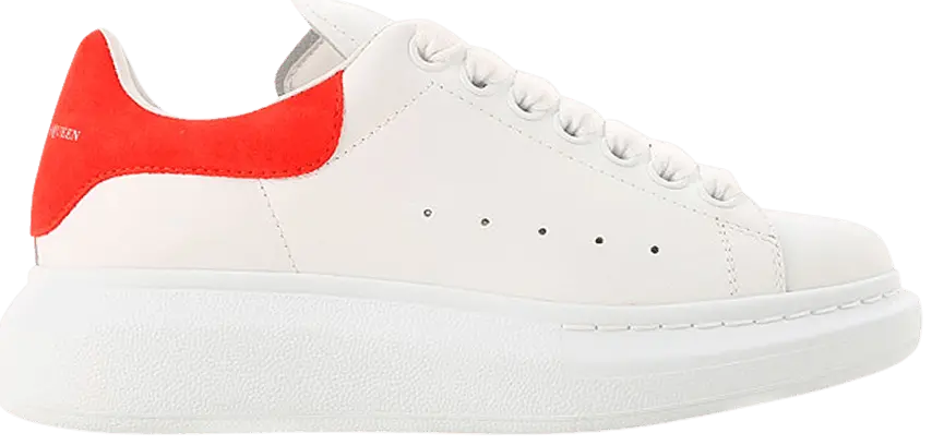 Giày Alexander McQueen Wmns Oversized Sneaker 'White Red' 462214-WHGP7-9676