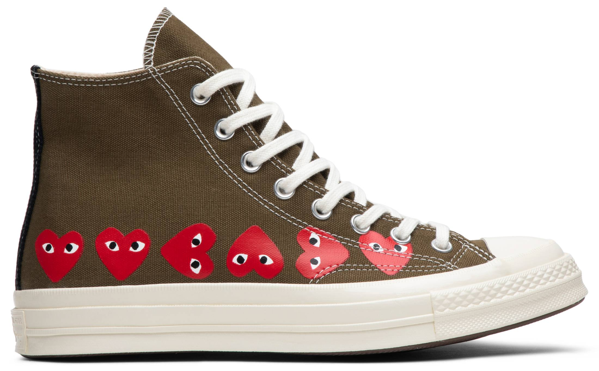 Giày Converse Comme des Garçons Play x Chuck 70 Hi Top 'Multi Heart' 162973C