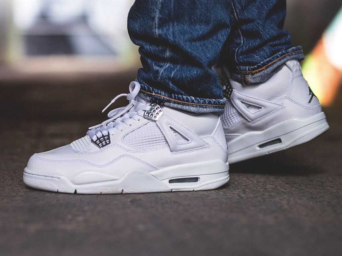 Giày Nike Air Jordan 4 Retro BG 'Pure Money' 408452-100 - Ảnh 3