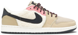 Giày Nike Wmns Air Jordan 1 Retro Low Fleece 'Parachute Beige' AQ0828-200