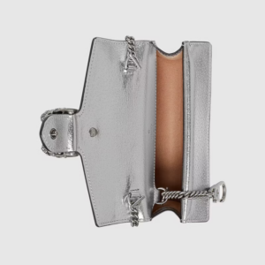 Alternative view of Túi Gucci Dionysus Super Mini Silver Lamé Leather 476432-1TRBN-8173