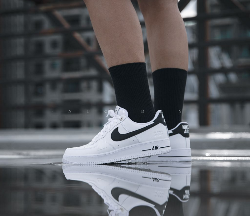 Giày Nike Air Force 1 Low '07 LV8 'White Black' DQ7658-100 - Ảnh 7