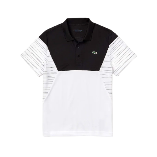 Áo Lacoste Polo Tennis Pique White Black DH8488-51-T0V