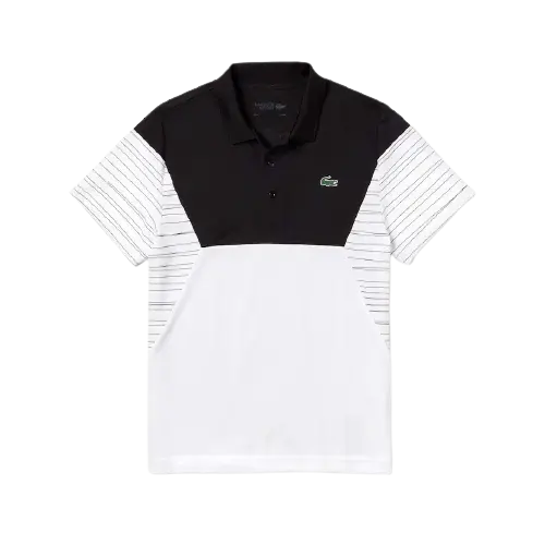 Áo Lacoste Polo Tennis Pique White Black DH8488-51-T0V