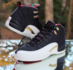 Alternative view of Giày Nike Air Jordan 12 Retro GS 'Chinese New Year' 2019 BQ6497-006