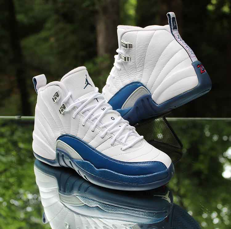 Giày Nike Air Jordan 12 Retro BG 'French Blue' 2016 153265-113 - Ảnh 3