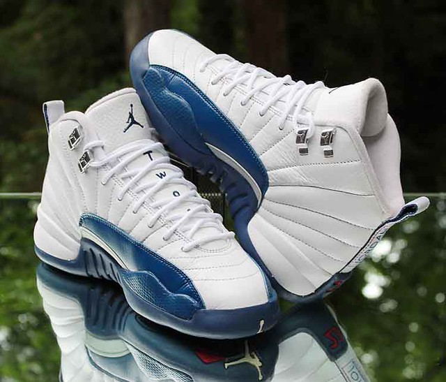 Giày Nike Air Jordan 12 Retro BG 'French Blue' 2016 153265-113 - Ảnh 5