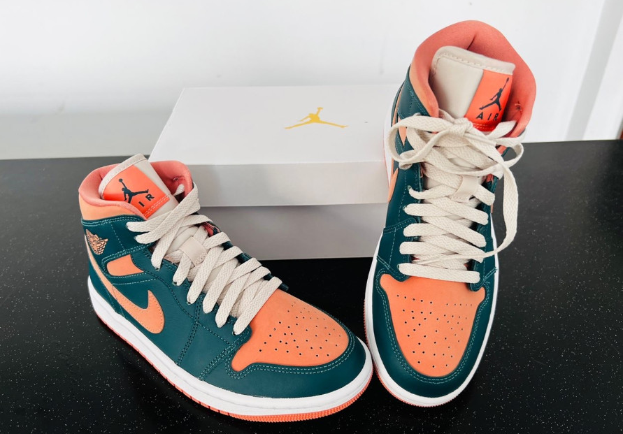 Giày Nike Air Jordan 1 Mid 'Pink Blue' BQ6472-308 - Ảnh 3