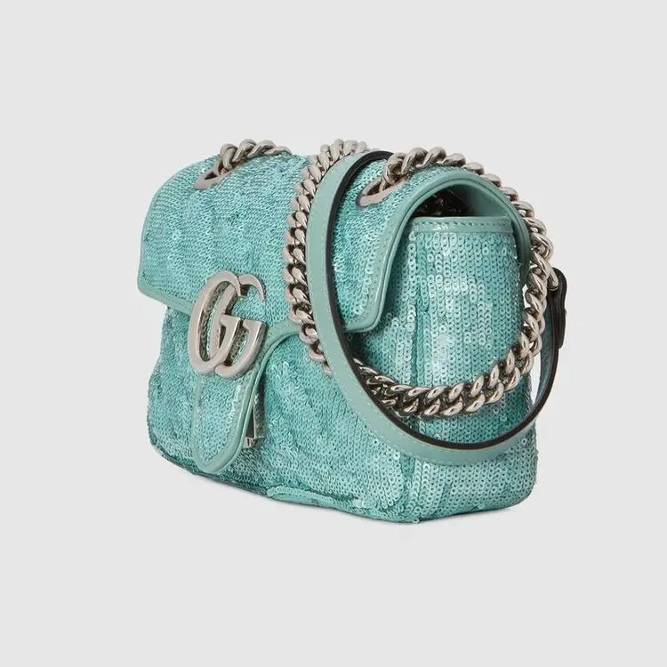 Alternative view of Túi Gucci GG Marmont Mini Bag Mint 446744-9SYWP-3367