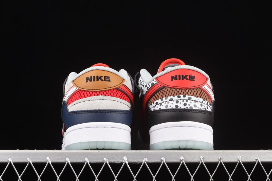 Giày Nike Dunk Low Scrap Premium 'University Red' DN1775-001 - Ảnh 4