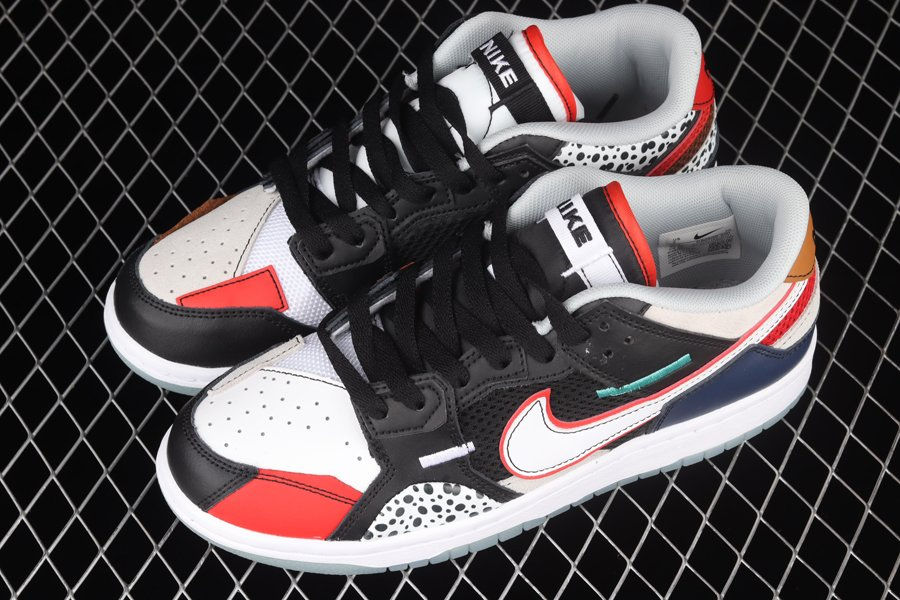 Giày Nike Dunk Low Scrap Premium 'University Red' DN1775-001 - Ảnh 3