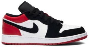 Giày Nike Air Jordan 1 Low GS 'Black Toe' 553560-116