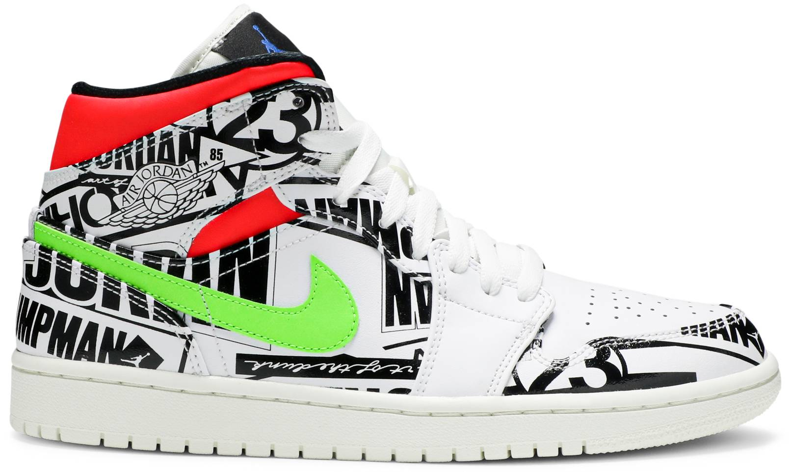 Giày Nike Air Jordan 1 Mid 'Over Print Logos' 554724-119