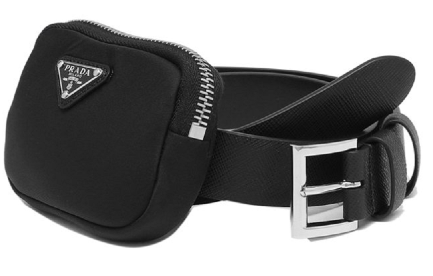 Thắt Lưng Prada Saffiano Leather Belt With Pouch 1CM237-053-F0632