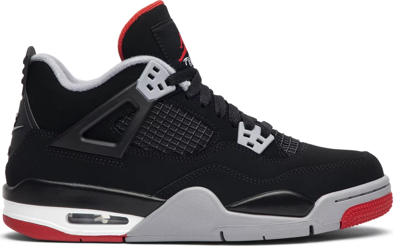 Giày Nike Air Jordan 4 Retro Bred 2019 (GS) 408452-060