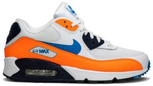 Giày Nike Air Max 90 White 'Photo Blue Total Orange' AJ1285-104