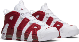 Alternative view of Giày Nike Air More Uptempo 'White Red' 414962-100