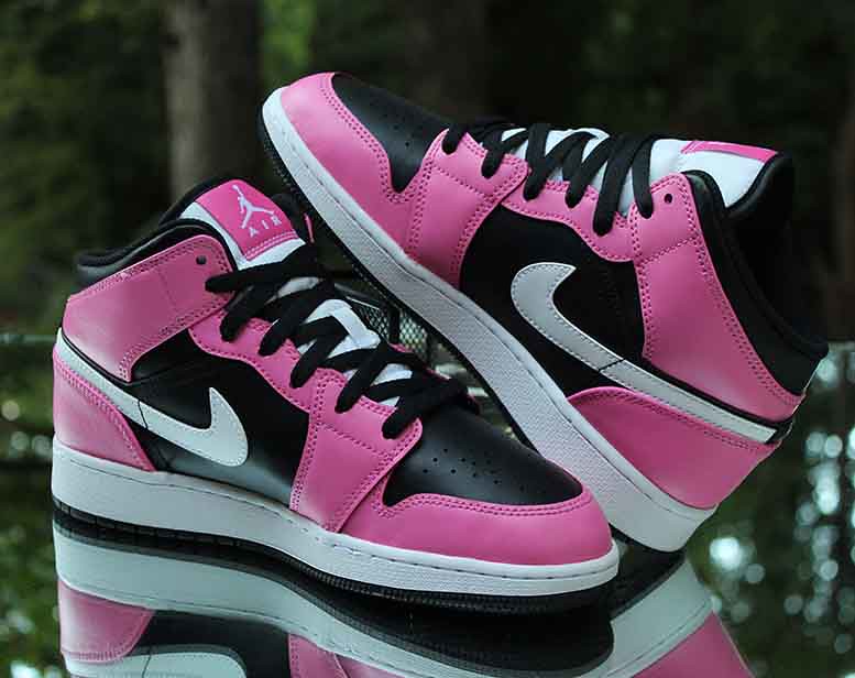 Giày Nike Air Jordan 1 Mid 'Pinksicle' 555112-002 - Ảnh 8