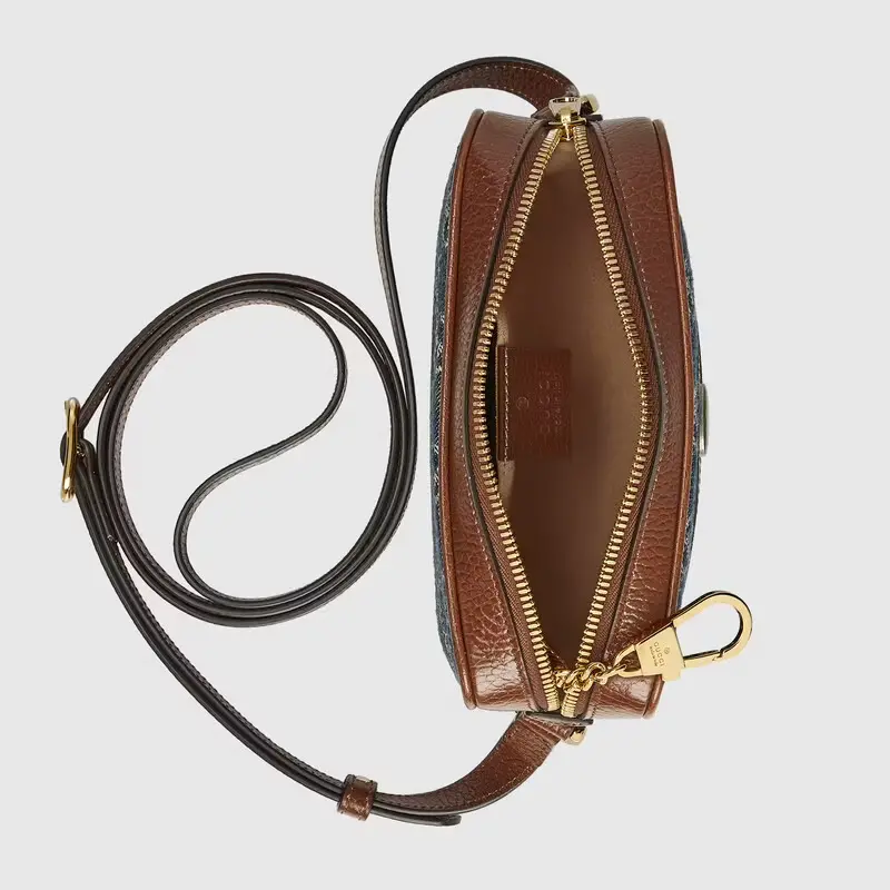 Alternative view of Túi Gucci Ophidia GG Mini Dark Blue And Brown Leather 517350-2KQGG-8375