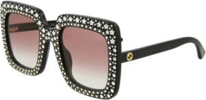 Alternative view of Kính Gucci Red Gradient Square 'Black' GG0148S-005-53