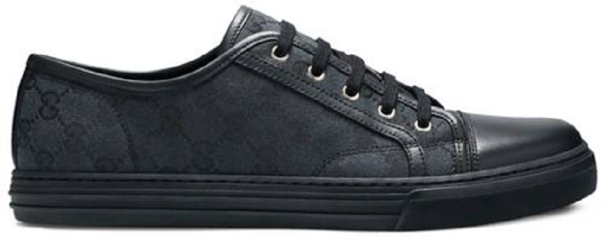 Giày Gucci GG Canvas Low 'Grey Black' 426189-KQWM0-1948