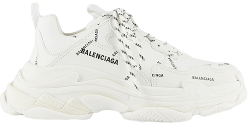 Giày Balenciaga Wmns Triple S Sneaker 'All Over Logo White' 524039-W2FA1-9010