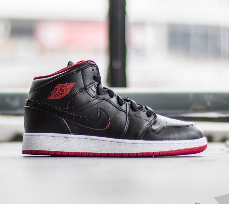 Giày Nike Air Jordan 1 Mid 'Lance Mountain Bred' 554725-028 - Ảnh 4