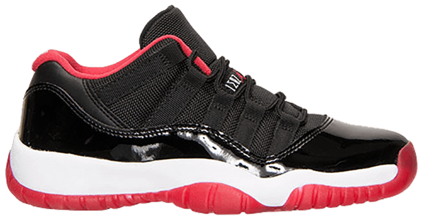 Giày Nike Air Jordan 11 Retro Low BG 'Bred' 528896-012