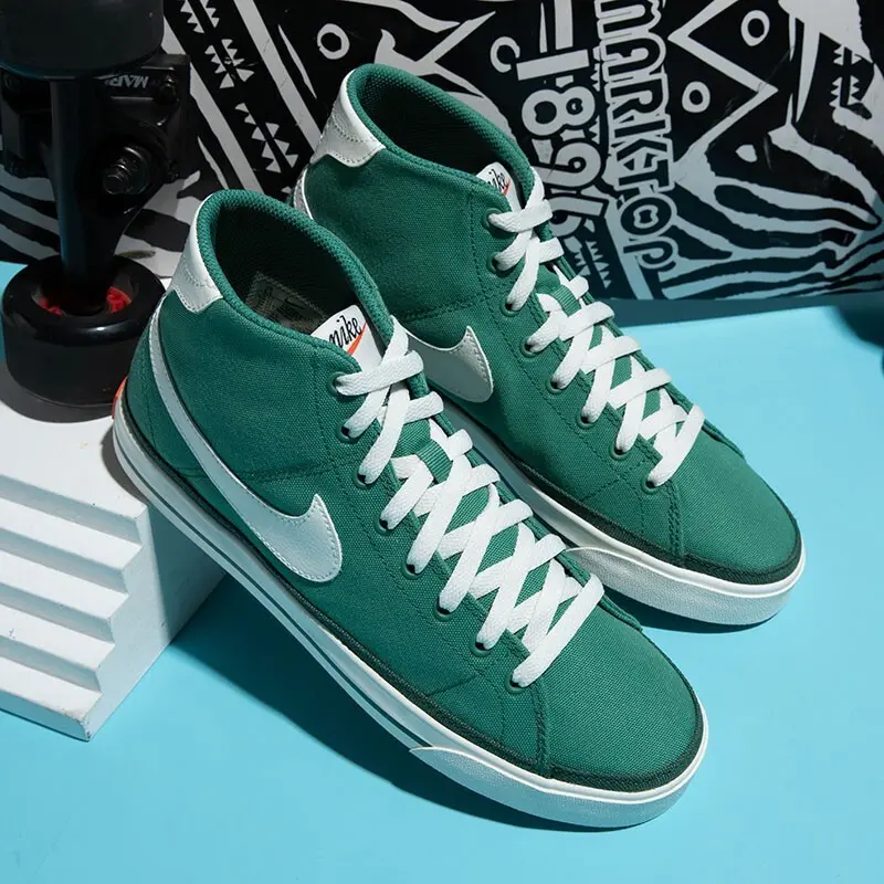 Alternative view of Giày Nike Court Legacy Canvas Mid Green Noise DM3363-300