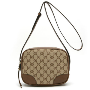 Alternative view of Túi Gucci Crossbody Shoulder Bag GG Canvas Leather Beige Brown