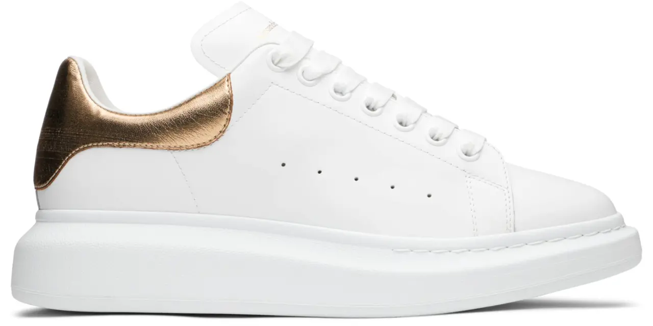 Giày Alexander McQueen Oversized Sneaker 'White Gold' 553680-WHNBG-9075
