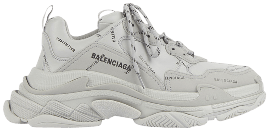 Giày Balenciaga Triple S Sneaker Allover Logo Grey 536737 W2FA1 1210