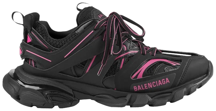 Giày Balenciaga Wmns Track Sneaker 'Black Neon Pink' 542436-W3AC2-1055