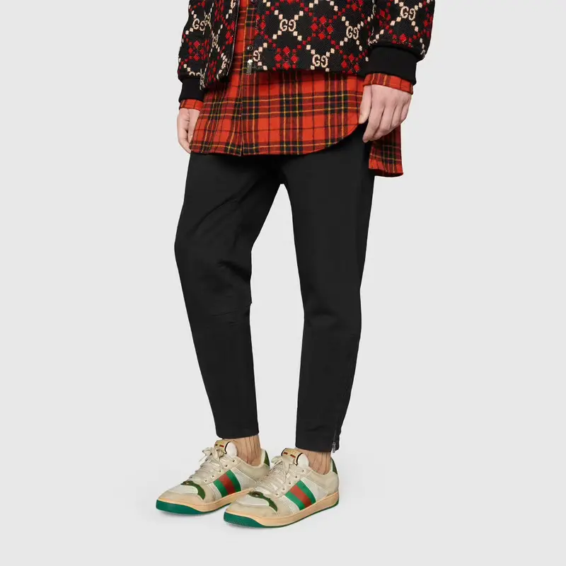 Alternative view of Giày Gucci Screener Distressed 'Green Orange' 546163-0YI20-9582