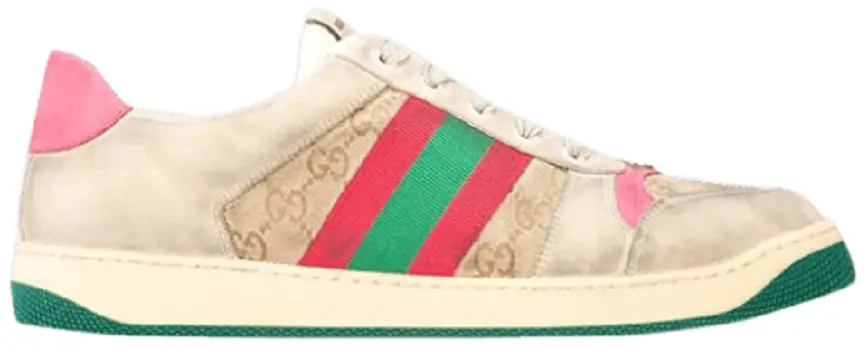 Giày Gucci GG Screener Distressed 'GG Canvas Pink' 546551-9Y920-9665