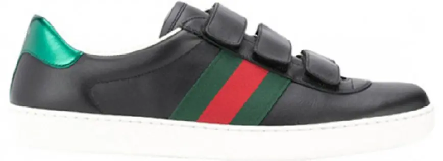Giày Gucci Men's New Ace Strap 'Black' 548699-DOPE0-1061