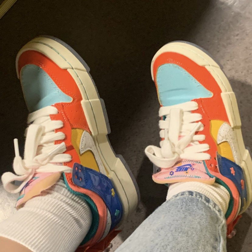 Giày Nike SB Dunk Low 'Disrupt Kid At Heart Orange Blue Red' DJ5063-414 - Ảnh 8