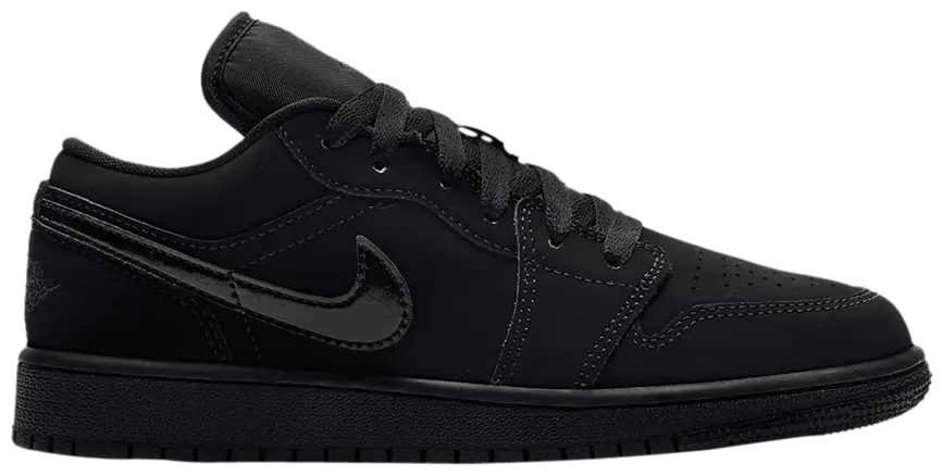 Giày Nike Air Jordan 1 Low GS 'Triple Black' 553560-056