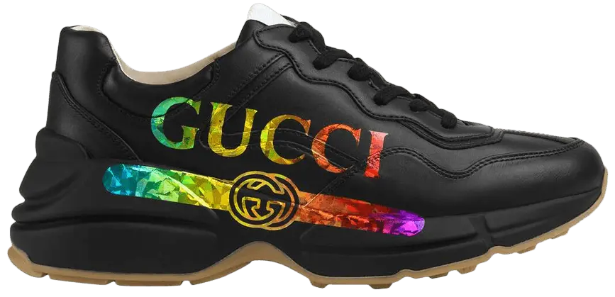 Giày Gucci Wmns Rhyton 'Iridescent Logo' 553608-DRW00-1000