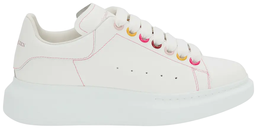 Giày Alexander McQueen Wmns Oversized Sneaker 'White Rainbow' 553770-WHZ4S-9466