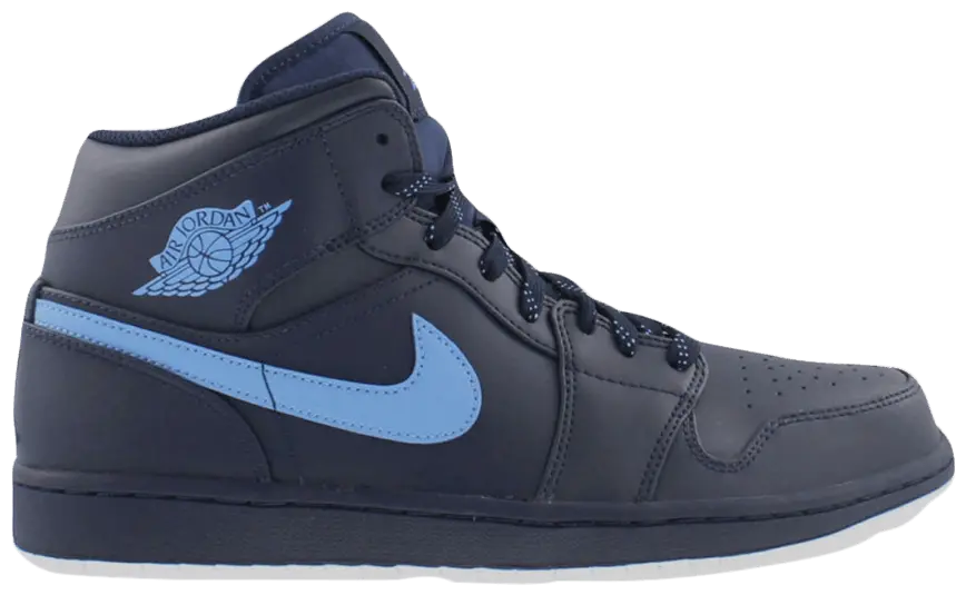 Giày Nike Air Jordan 1 Mid 'Obsidian University' 554724-405