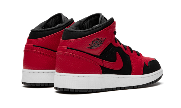 Giày Nike Air Jordan 1 Mid GS 'Black Gym Red' 554725-054 - Ảnh 9