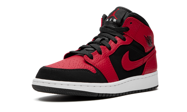 Giày Nike Air Jordan 1 Mid GS 'Black Gym Red' 554725-054 - Ảnh 7