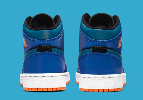 Giày Nike Air Jordan 1 Mid GS 'Racer Blue' 554725-440 - Ảnh 7