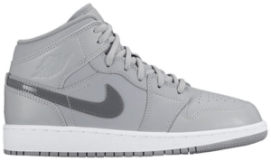 Giày Nike Air Jordan 1 Mid BG 'Wolf Grey' 554725-033