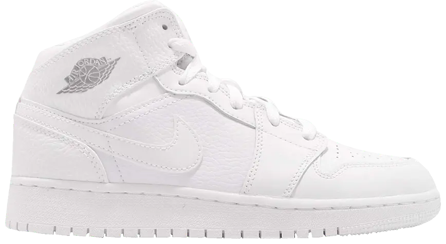Giày Nike Air Jordan 1 Retro Mid GS 'Pure Platinum' 554725-109