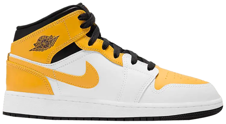 Giày Nike Air Jordan 1 Mid GS 'University Gold' 554725-170
