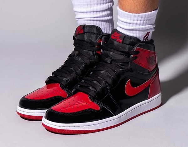 Giày Nike Air Jordan 1 Retro High OG 'Patent Bred' 555088 063 - Ảnh 3