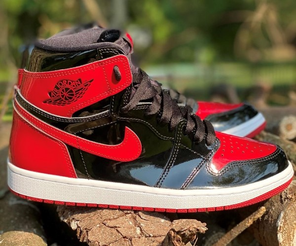 Giày Nike Air Jordan 1 Retro High OG 'Patent Bred' 555088 063 - Ảnh 4