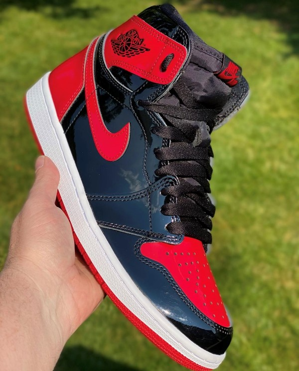 Giày Nike Air Jordan 1 Retro High OG 'Patent Bred' 555088 063 - Ảnh 8